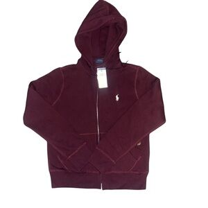 Polo Ralph Lauren Men's Fleece Full Zip Hoodie Red Size Small